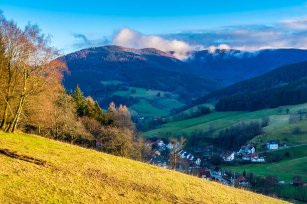 istock Germany, Small black forest village elzach in magic sunset atmosphere 1126659501