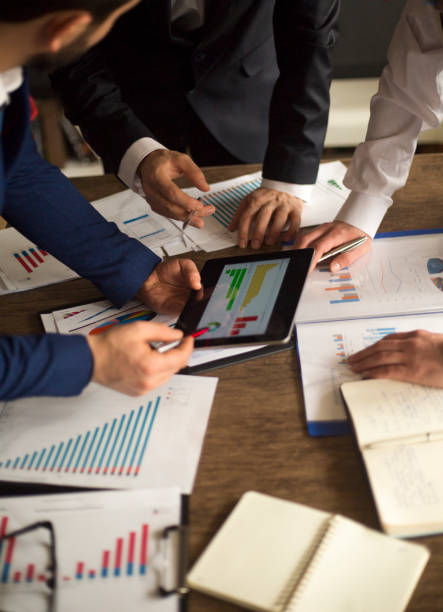 Business People Meeting Growth Success Target Economic Concept