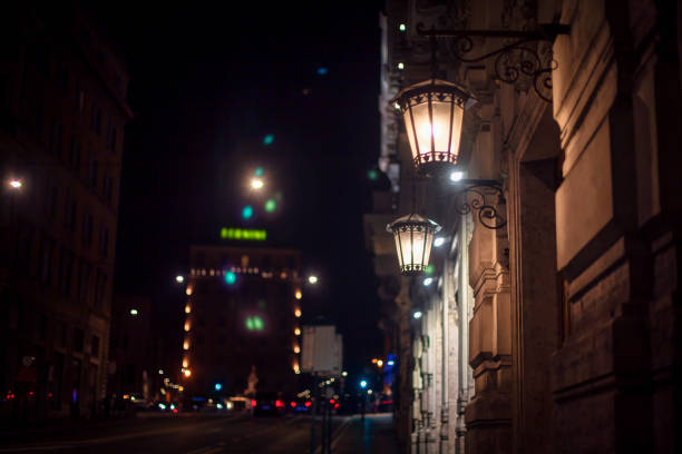 istock Street lights in Rome 1126660618