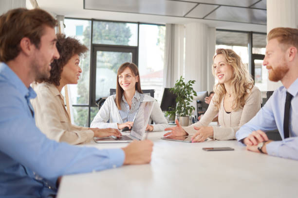 istock Business people having meeting. 1126660877