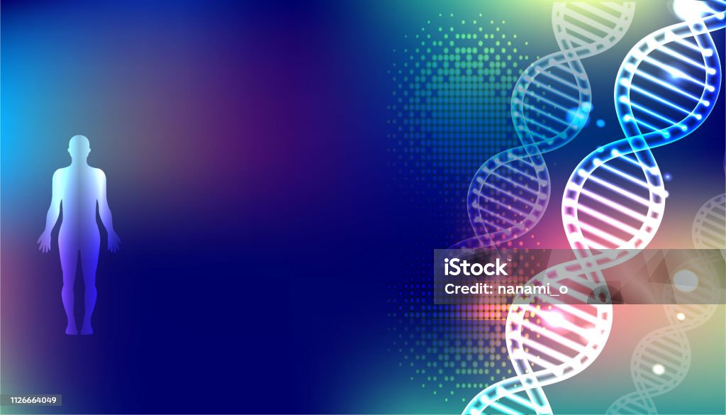 Dna Abstract Vector Abstract Vector Dna Structure In Vector Illustration Stock Illustration ...