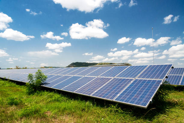 istock Solar panel, photovoltaic, alternative electricity source - concept of sustainable resources 1126667540