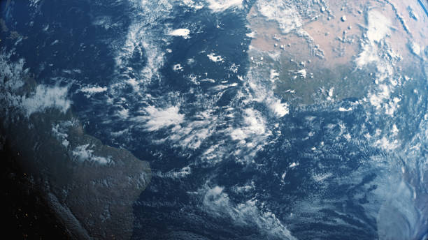 istock Glow planet Earth view from dark space 3d illustration 1126668222