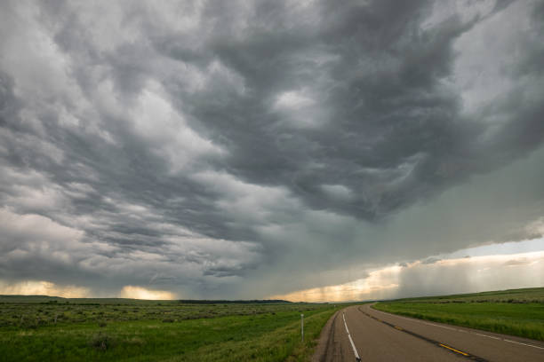 istock Dramatic sky of a severe thunderstorm on the plains in eastern Montana 1126677702