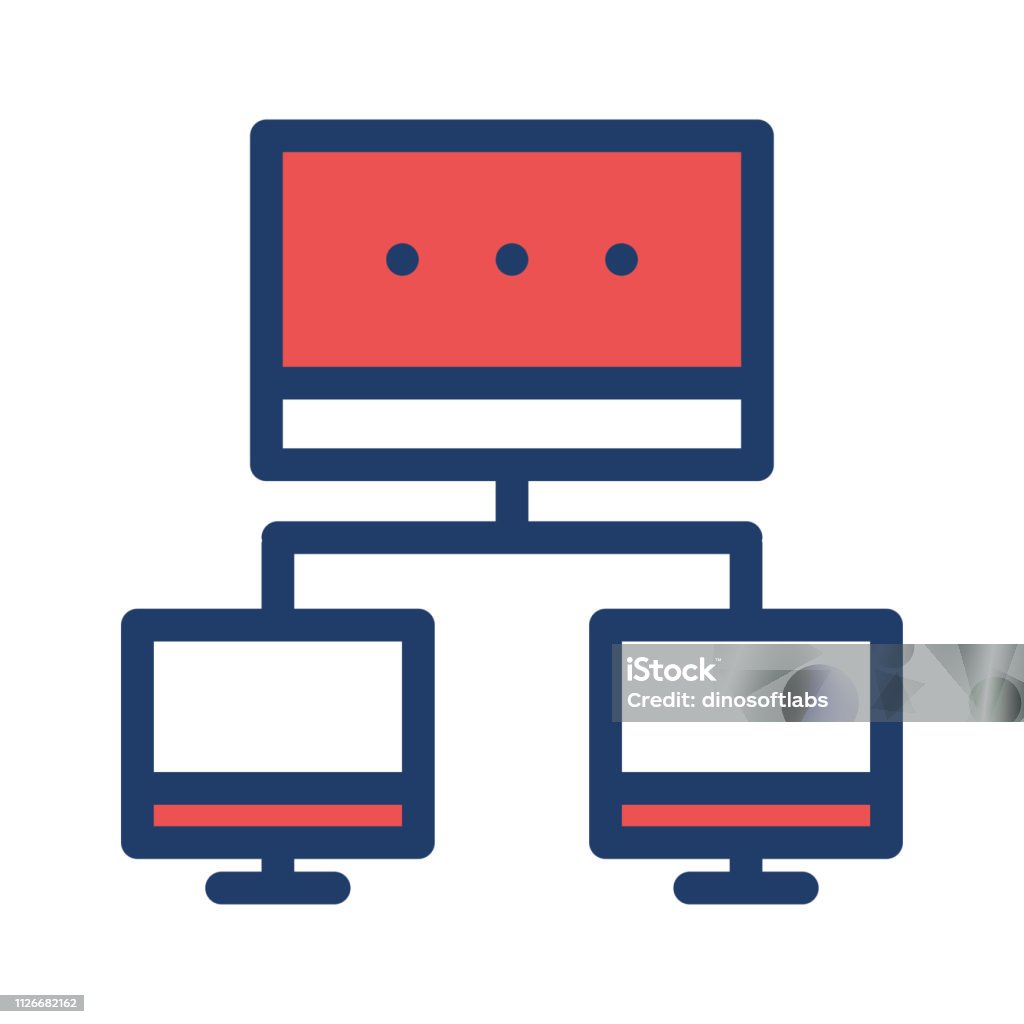 Network Connection Computer Stock Illustration - Download Image Now ...
