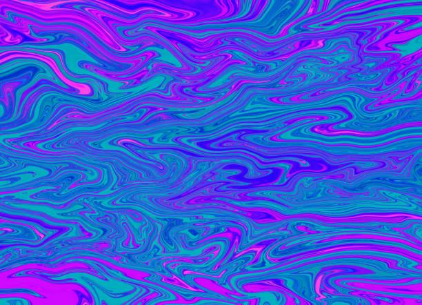 illustrazioni stock, clip art, cartoni animati e icone di tendenza di sfondo multicolore contemprorario con effetti liquidi. - gradient backgrounds painterly effect abstract