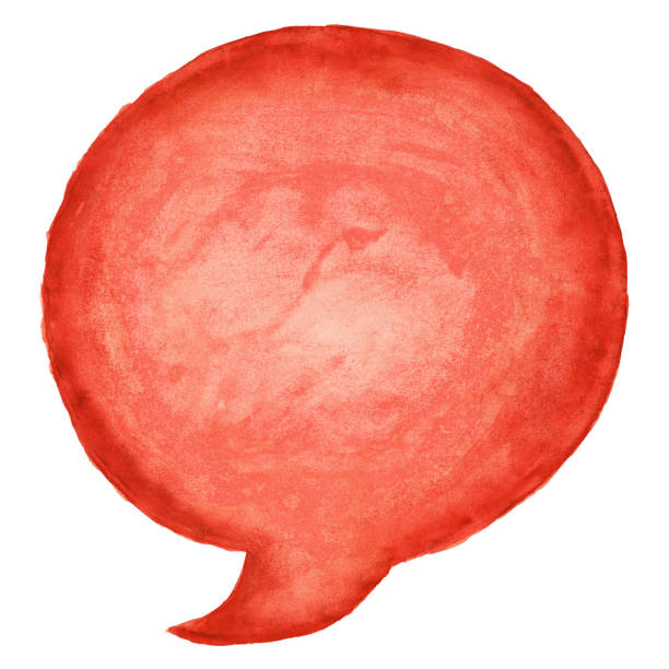 istock Circle speech bubble symbol with XXX watercolor paint texture isolated on white background. 1126687003