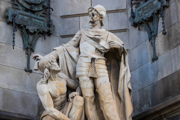 istock Elements of the monument to Columbus 1126687370