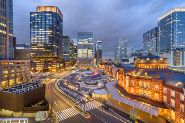 istock Tokyo, Japan skyline over Tokyo Station 1126692892