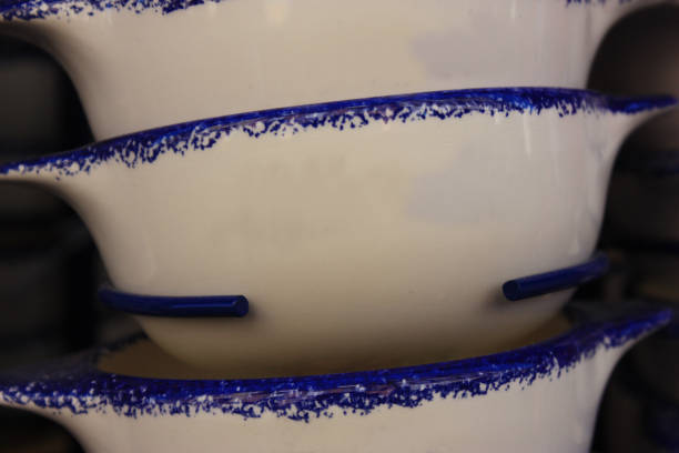 Stacked bowls serving for coffee or soup  Bretagne Breizh