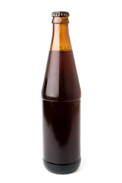 istock Bottle of dark beer on a white background. 1126695742