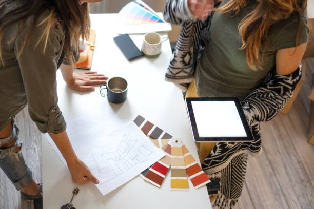 istock Choosing color for our new apartment 1126699458
