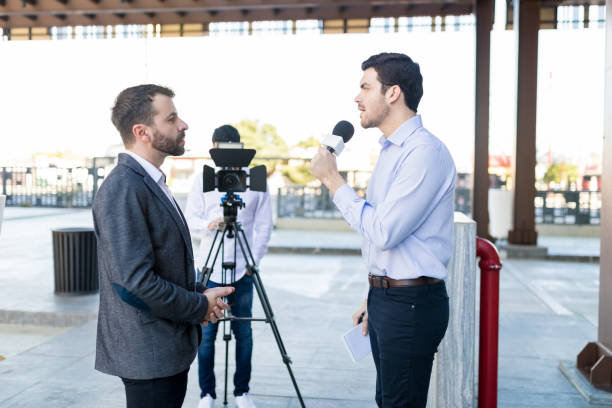 istock Media Reporters Covering Handsome CEO 1126701599