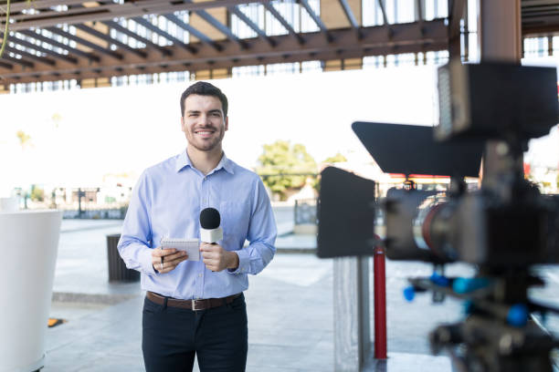 istock Young Man Ready To Broadcast News 1126703506