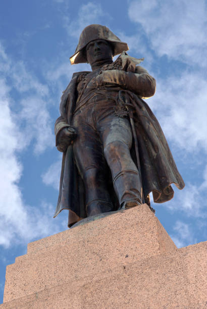 pomnik napoleona - corsica statue napoleon bonaparte ajaccio zdjęcia i obrazy z banku zdjęć