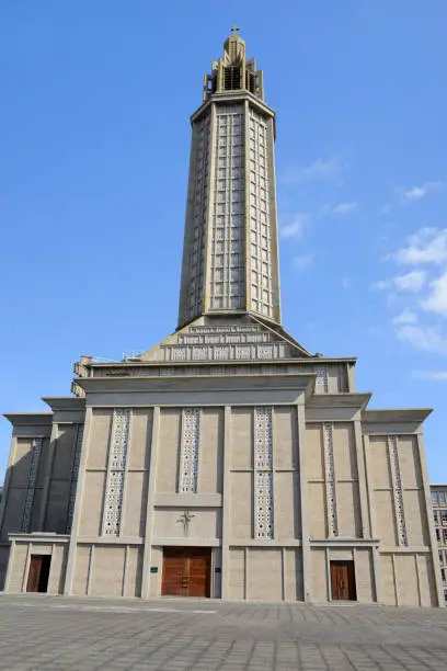 modern and symbolic church of Le Havre