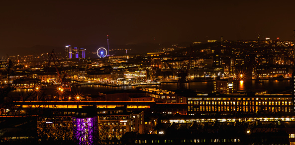 Pictures of Gothenburg city at night