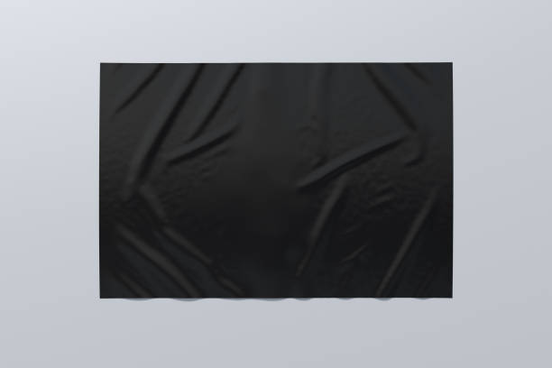 istock Wrinkled street poster on the wall 1126718417
