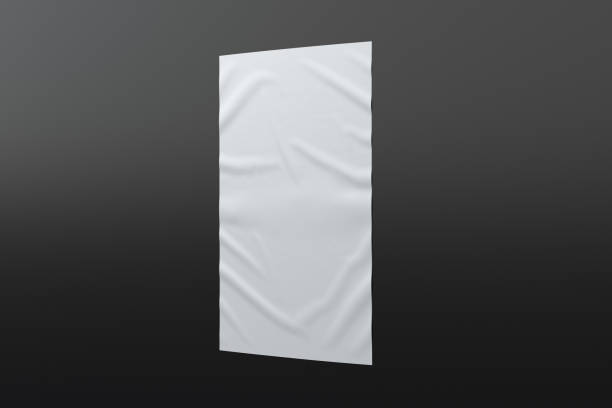 istock Wrinkled street poster on the wall 1126718986