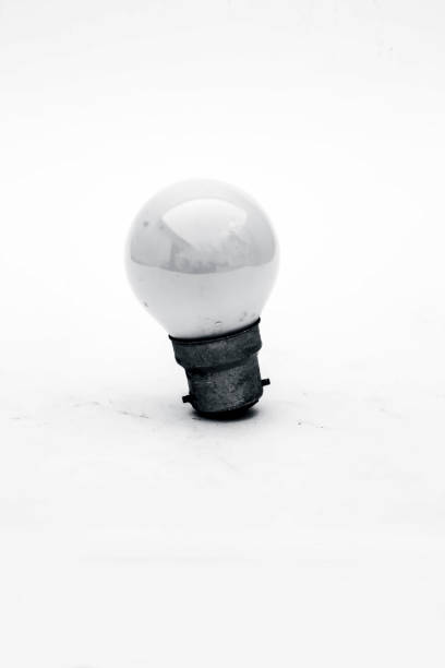 Light Bulb on blue background