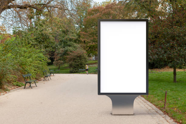 istock Blank street billboard poster stand 1126721741