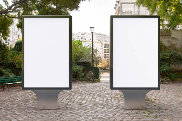 istock Blank street billboard poster stand 1126721794