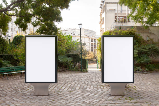 istock Blank street billboard poster stand 1126721805