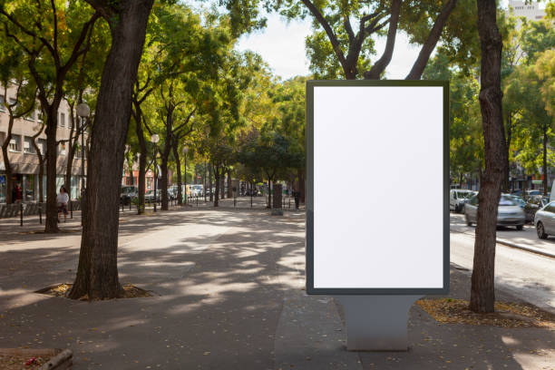 istock Blank street billboard poster stand 1126721882