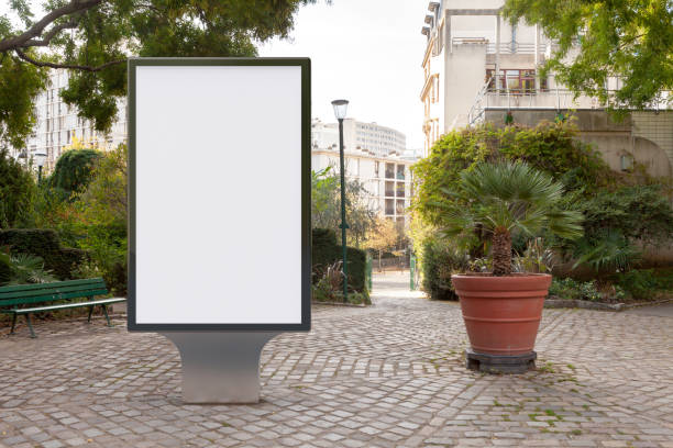 istock Blank street billboard poster stand 1126721925