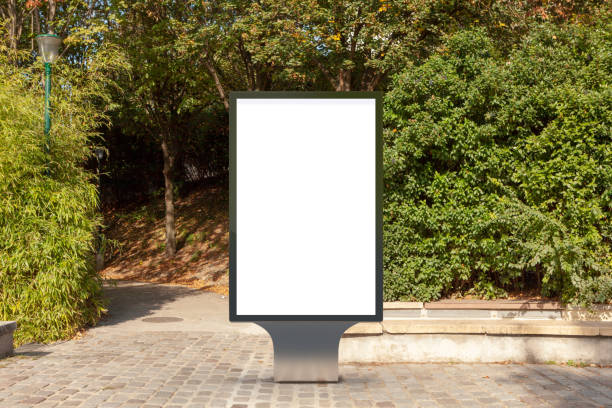 istock Blank street billboard poster stand 1126722136