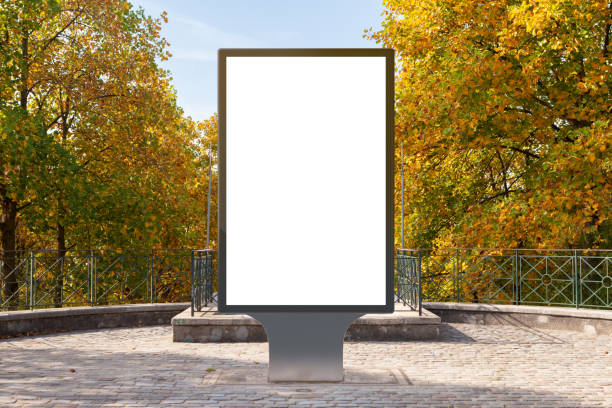 istock Blank street billboard poster stand 1126722357