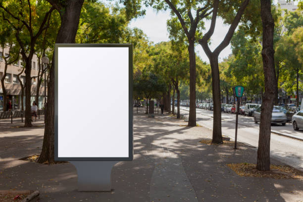 istock Blank street billboard poster stand 1126722370