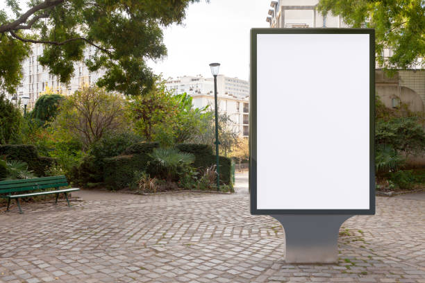 istock Blank street billboard poster stand 1126722420