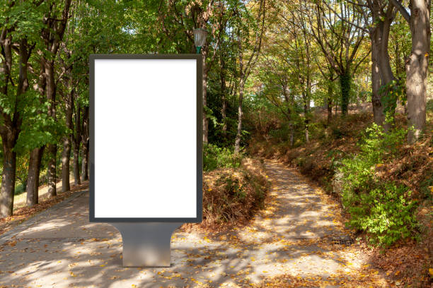 istock Blank street billboard poster stand 1126722427