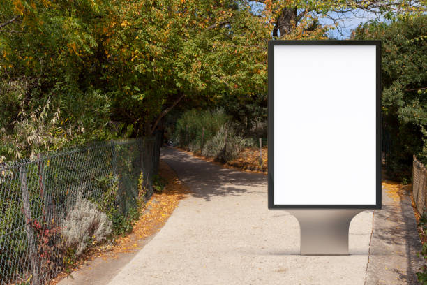 istock Blank street billboard poster stand 1126722457