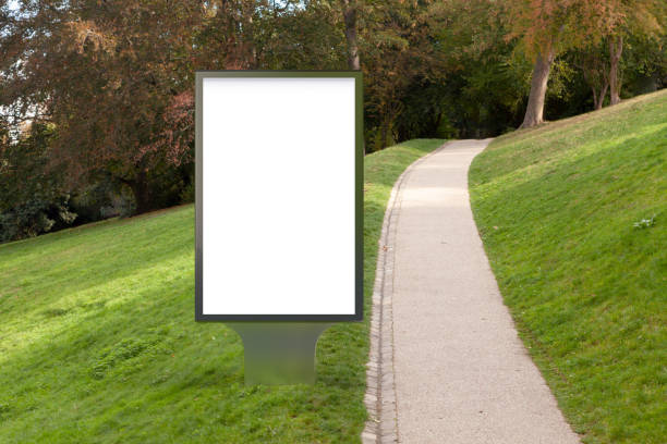 istock Blank street billboard poster stand 1126722471
