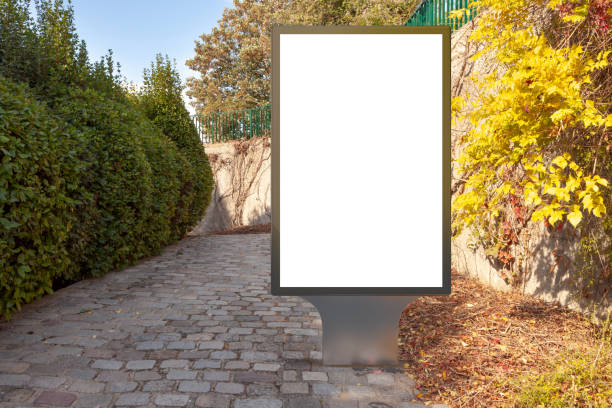 istock Blank street billboard poster stand 1126722538