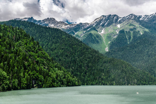 istock Mountains surrounding Ritsa Lake in an Abkhazia 1126723879