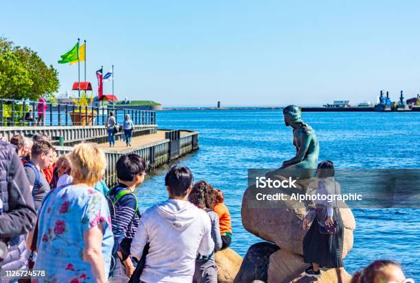 Patung Putri Duyung Kecil Foto Stok - Unduh Gambar Sekarang - Little Mermaid Statue, Kopenhagen, Putri Duyung