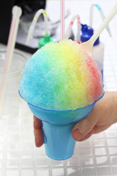 istock homemade Hawaiian rainbow shaved ice 1126726193