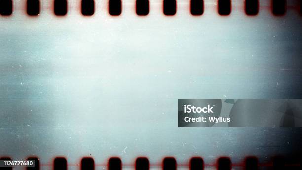 Old Grunge Filmstrip Stock Photo - Download Image Now - Movie, Camera Film, Film Industry