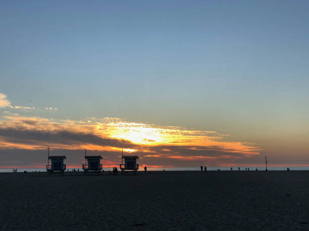 istock Sunset over the Pacific Ocean in Los Angeles, CA 1126727830