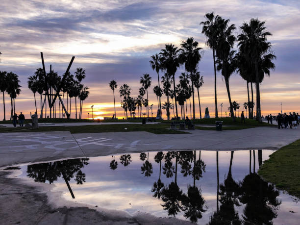 istock Sunset over the Pacific Ocean in Los Angeles, CA 1126727976