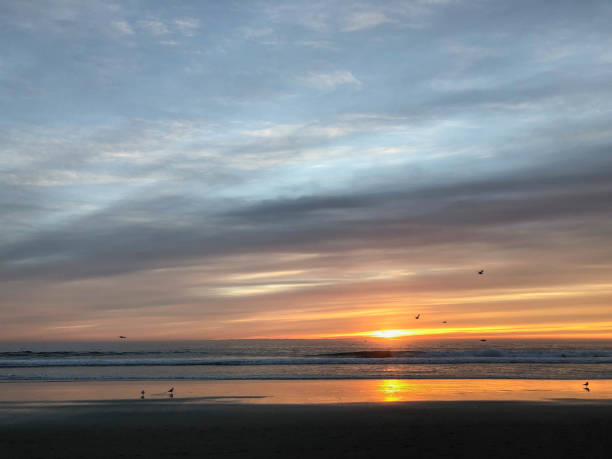 istock Sunset over the Pacific Ocean in Los Angeles, CA 1126728018