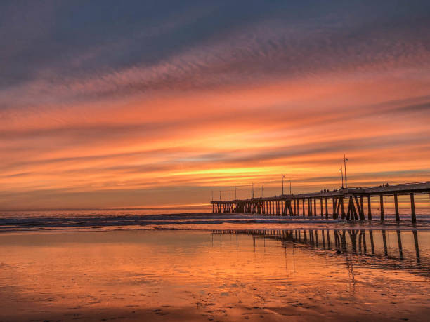 istock Sunset over the Pacific Ocean in Los Angeles, CA 1126730871