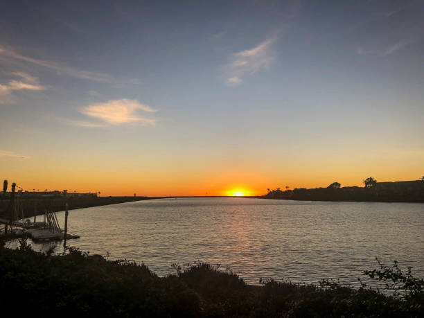 istock Sunset over the Pacific Ocean in Los Angeles, CA 1126731019