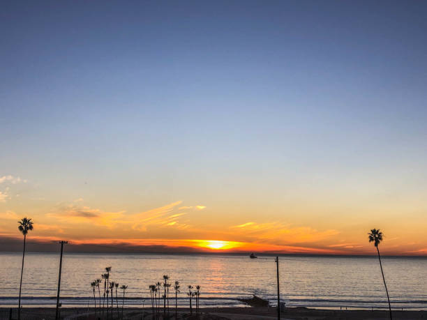 istock Sunset over the Pacific Ocean in Los Angeles, CA 1126731049