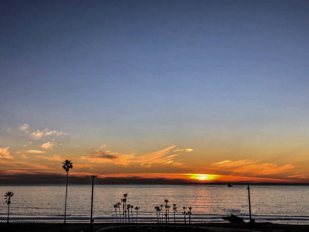 istock Sunset over the Pacific Ocean in Los Angeles, CA 1126731053