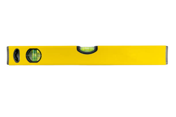 Spirit level isolated on white background