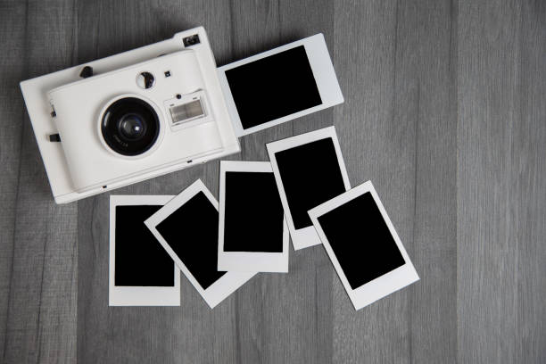 instant camera isolated on white